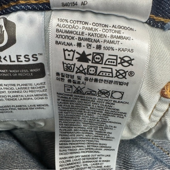 Levi’s Men’s Size 34 x 31 Classic 501 Button Fly Straight Leg Dark Wash Jeans - Picture 12 of 15